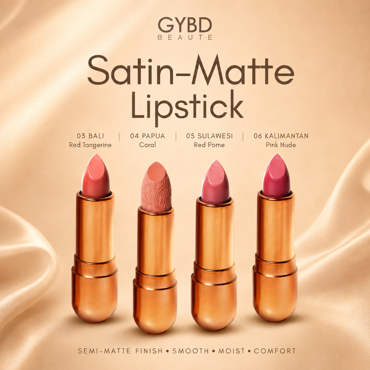 GYBD Satin Mate Lipstick