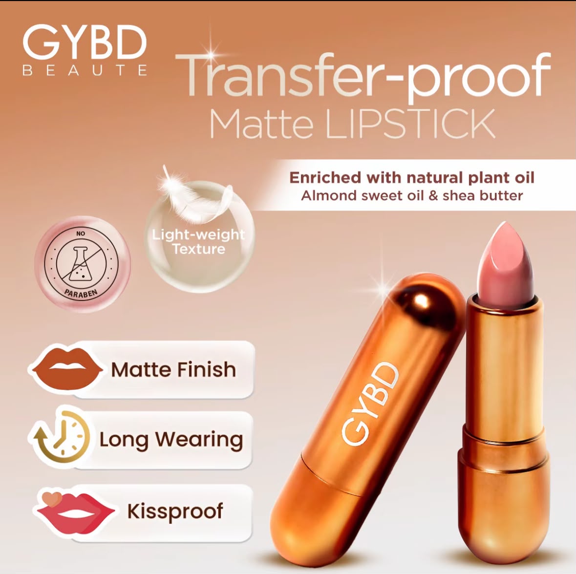 GYBD Transfer-Proof Matte Lipstick